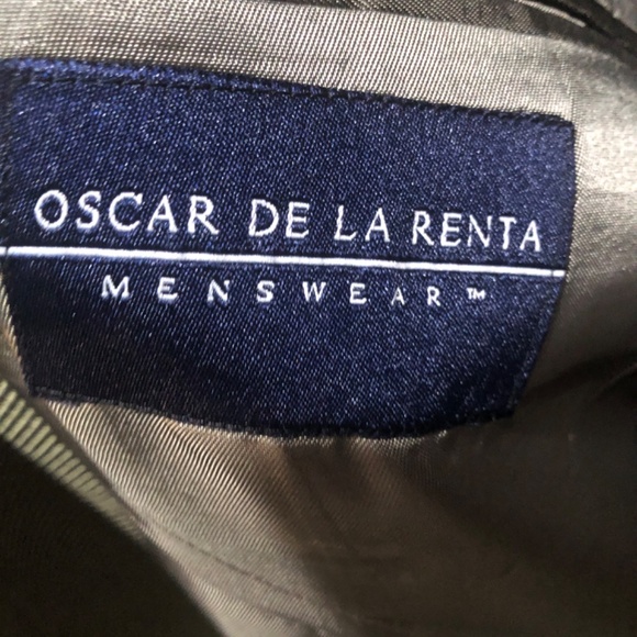 Vintage Designer Oscar De La Renta Men’s Wool and Silk Blazer - Picture 3 of 8